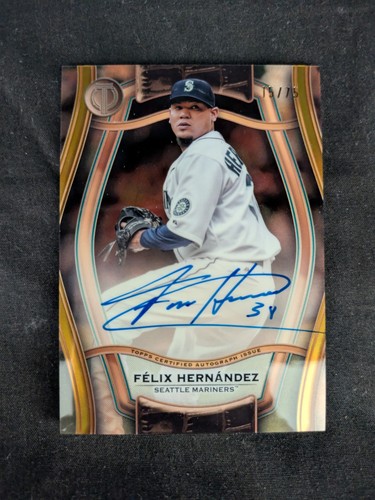 2025 Topps Tribute Felix Hernandez Autograph Auto /75 Pillars Of Game Mariners