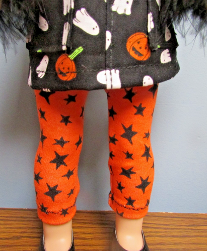 Halloween Leggings Set made to fit 14.5" Wellie Wishers dolls - Picture 3 of 4