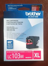 Brother LC103M XL Magenta Printer High Yield Ink Cartridge  exp 11/23