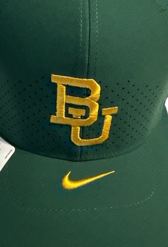Nike Baylor Bears Green On-Field Dri-Fit Classic 99 Baseball Hat Team Issue - Picture 10 of 13