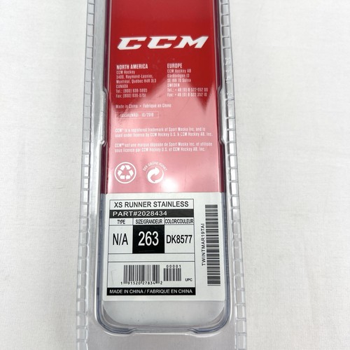 CCM SpeedBlade XS Edelstahl Kufen Hochleistungsklingen Größe 263 NEU - Bild 6 von 7