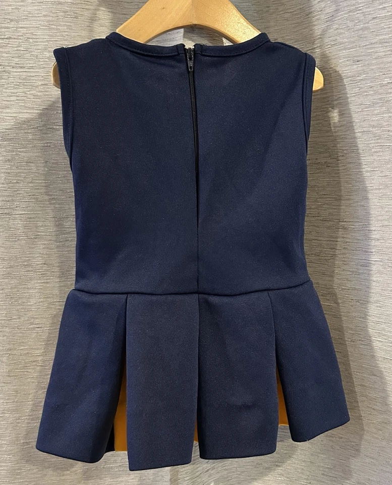 Little King Irish Cheerleader Dress Kids Size 2 Blue Pleated - Image 3 of 4