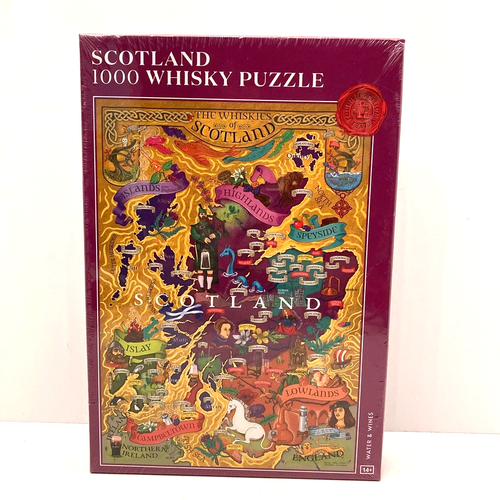 Scotland Whisky Jigsaw Puzzle 1000 Pieces New and Sealed from Water and Wines - Picture 1 of 10