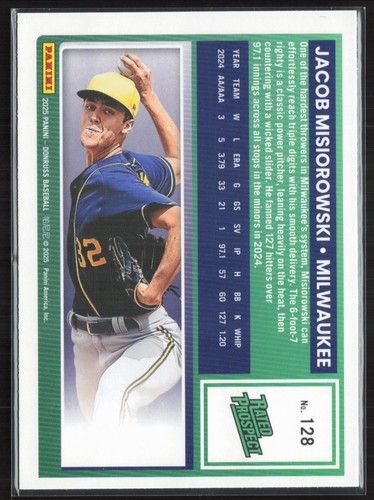 Donruss #128 Jacob Misiorowski Liberty 2025 - Imagen 2 de 2