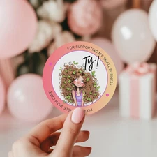 56 THANK YOU SEALS LABELS STICKERS FOR SMALL BUSINESS, CRAFTS, PARTIES 2 INCH