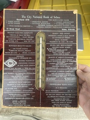 City National Bank Of Selma Ala Thermometer