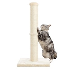 34inch Cat Scratching Post with Natural Sisal Rope 4.3Inch Large Diameter Scr...