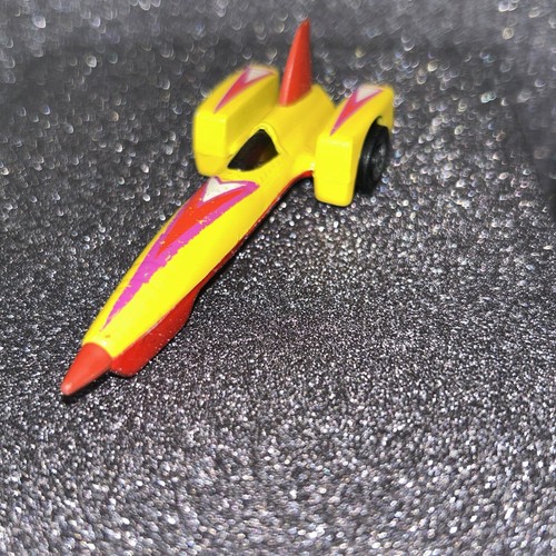 VINTAGE DIECAST MATTEL HOT WHEELS RED/YELLOW DRAGSTER SPEED RACER 2-3/4"L R415 - Picture 2 of 6