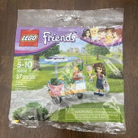 Lego Friends Lot Of 4 Polybags 30106 30202 30115 30396 Ice Cream Cart Drink