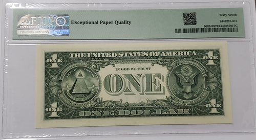 (10) $1 Sequential Serial Numbers QUAD PAIRS Graded UNC PMG 66+ - 770055[00-99] - Picture 15 of 21