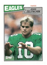 1987 Topps #300 John Teltschik Philadelphia Eagles Football Card 33725