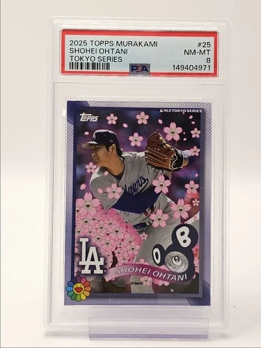 SHOHEI OHTANI 2025 TOPPS MURAKAMI MLB TOKYO SERIES #25 PSA 8 Q2161
