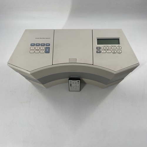 Bose Acoustic Wave Music System II AM/FM/CD Player White W/ Remote Works! - Picture 2 of 11