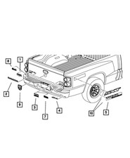 Genuine Mopar Tailgate Nameplate 55277438AA