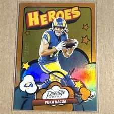 2024 Panini Prestige Heroes Puka Nacua #6 Xtra Points Orange /50