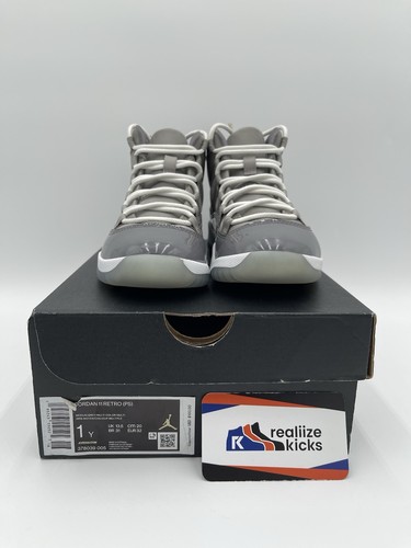 Size 1Y - Nike Air Jordan Retro 11 PS Cool Grey 2021 (378039-005) Worn OG Box! - Picture 9 of 9