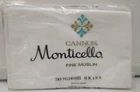 Single Cannon Monticello Fine White Muslin Pillowcases 42x36 New USA Vtg Cotton
