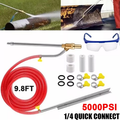 #ad 5000 PSI Sandblasting Kit for Pressure Washer Sand Blaster Attachment Power $32.98