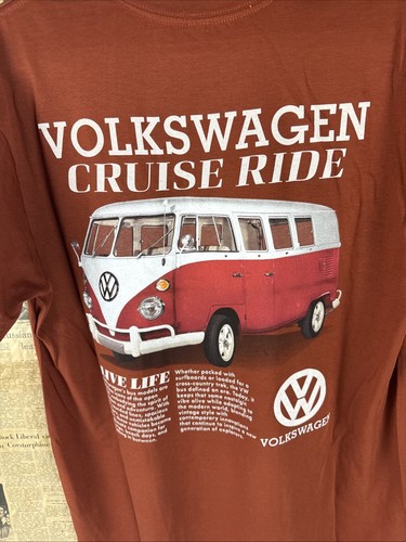 Original Vw Camper Van Transporter BNWT Men's VW Campervan T Shirt Size L - Picture 4 of 7