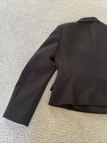 ZARA Damen Zweireiher Blazer schwarz, Größe L - Bild 9 von 10