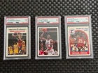 Set of 3 MICHAEL JORDAN PSA 7 Collectible Basketball Cards (#'s 542, 48 & 21)