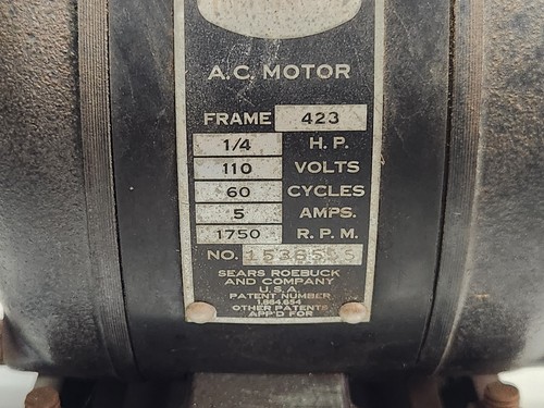 Kenmore 1/4 PS Motor aus 50er Jahren Handwerker Dekupiersäge - Bild 3 von 22