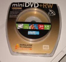 Memorex Mini DVD-RW Pack Single Sided DVD Camcorder Discs OPENED 7 DISCS IN PACK