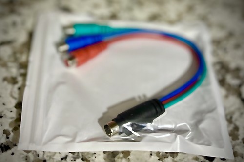 7-Pin S-Video - 3 RCA Female Component Breakout Splitter Cable Adapter TV Audio - Picture 1 of 4