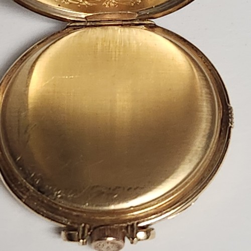 Hamilton Secometer 14K Yellow Gold Filled Pocket Watch 912 Grade 1930's Working - Picture 11 of 19