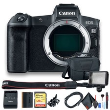 Canon EOS R Mirrorless Digital Camera (Intl Model) Model (3075C002) W/Bag, 128 G