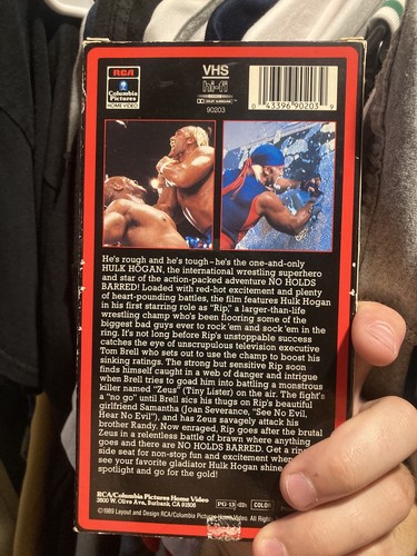 No Holds Barred - (VHS, 1989) HULK HOGAN - Imagen 2 de 2