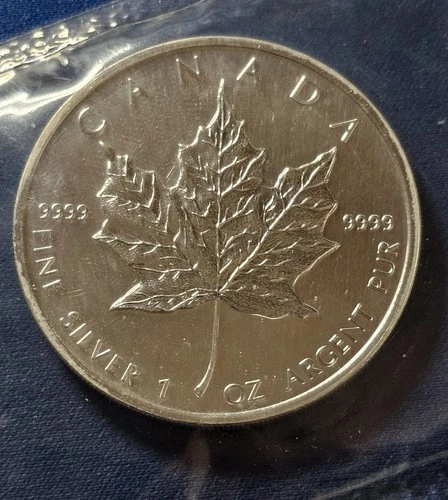 2003 Canadian Silver Maple Leaf 1 oz — photo from the most recent tracked eBay sale