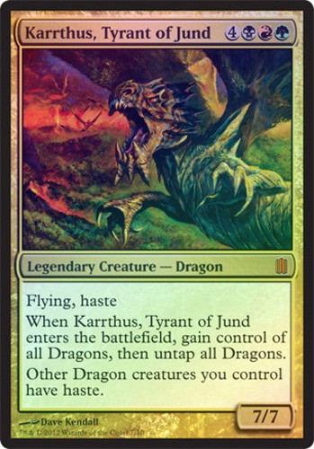 MTG Karrthus, Tyrant of Jund - Oversized, NM-Mint, English Commander's Arsenal - - Picture 1 of 1