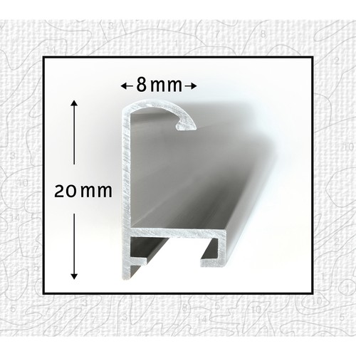 Alurahmen Silber Schipper Malen nach Zahlen Bilderrahmen 50 x 80 cm Triptychon - Bild 2 von 4