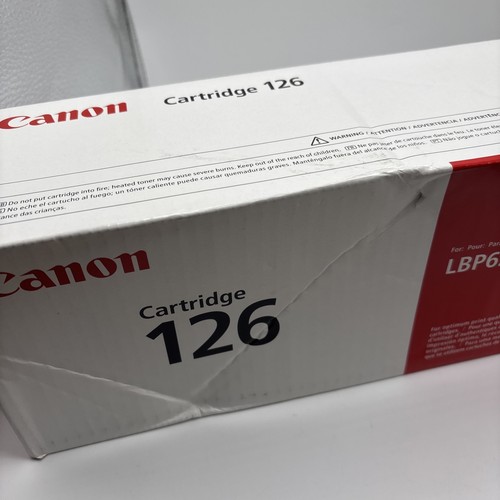 Canon 126 Genuine Black Toner Cartridge for LBP6200 / 6230 - New Damaged Box - Picture 6 of 6