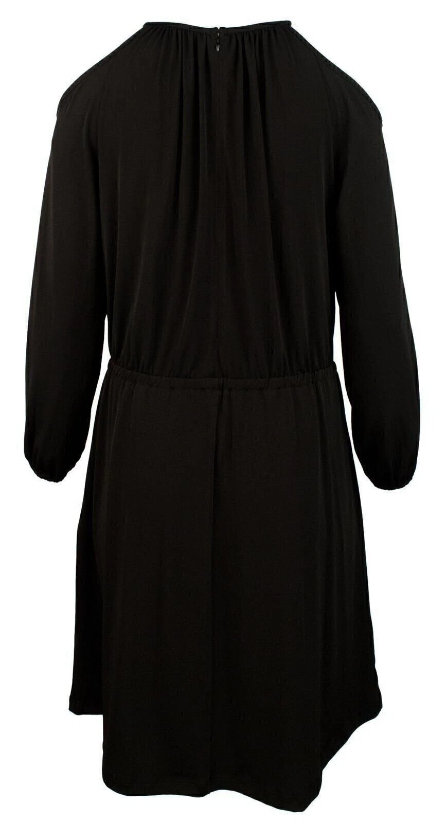 Abito midi Michael Kors tweed merceria stampa georgette spalle fredde