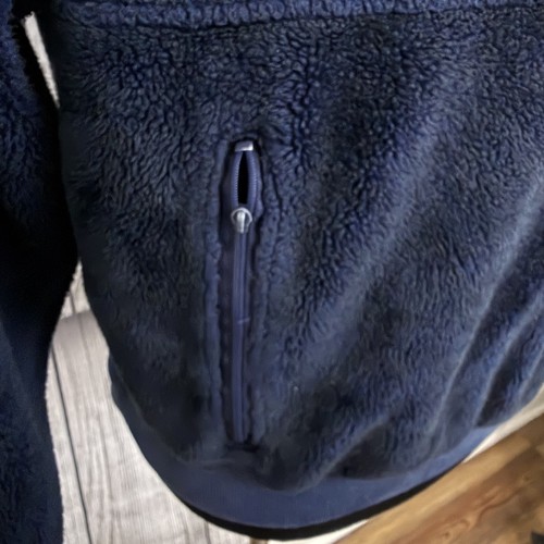 VTG 90's Polo Sport Ralph Lauren Men's Large Navy Blue Hooded Fleece Sweater - Picture 2 of 7