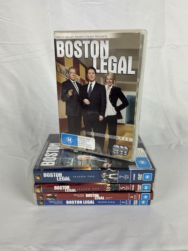 Boston Legal Seasons 1-4 ( 1 2 3 4 ) DVD's James Spader Shatner Bergen Region 4 - Picture 1 of 11
