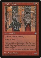 MTG Magic the Gathering Wall of Razors (100/143) Stronghold MP