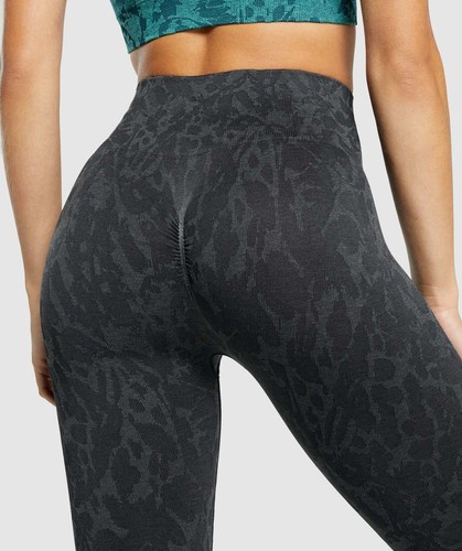 Gym-Shark ADAPT ANIMAL SEAMLESS LEGGINGS Butterfly Black Gr. XXL B1A2M - Bild 3 von 5