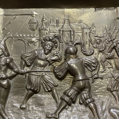 Brass Relief - Raphael /France DESPUTE DEREITES 9.25” X 11.25” Framed +Signature - Picture 7 of 18