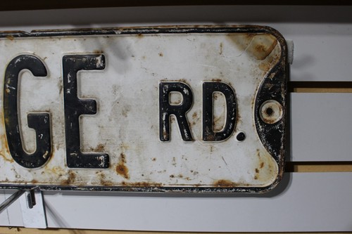 Vintage Steel Pressed Street Name Sign ~24" x 6" Raised Lettering - Picture 3 of 8