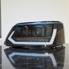 LED Scheinwerfer schwarz für VW T5 Vorfacelift 2003-2009 dynamischer Blinker