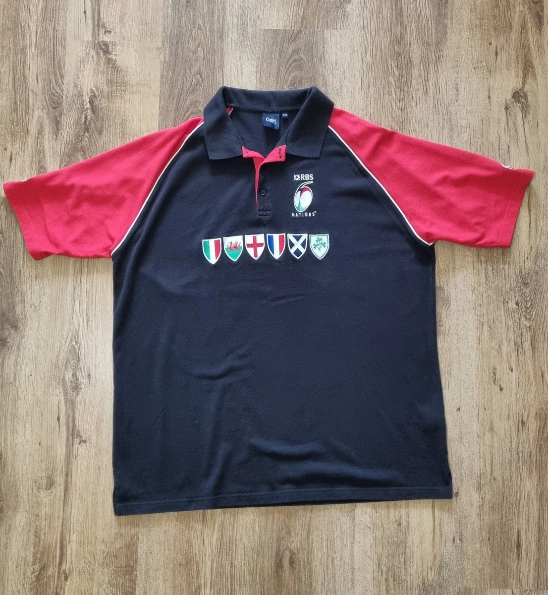 Maillot De Rugby Cotton Traders New Zealand - Noir, Taille M - Très Bon état