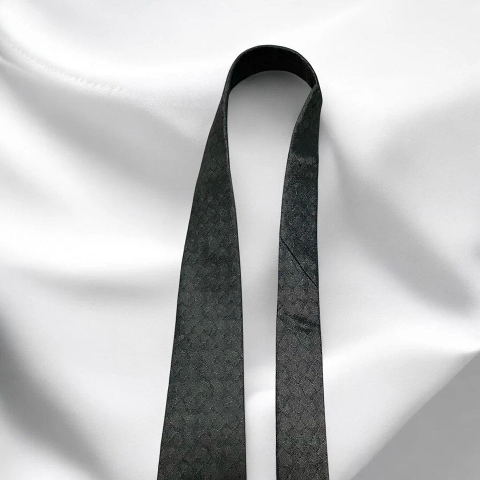 Corbata marrón Bottega Veneta Intrecciato - Buen estado Foto 4 de 4