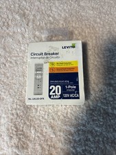 Leviton LB120-DFR 1-Pole 20 Amp Arc & Ground Fault Protection Circuit Breaker