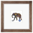 8x8 Soild Wood Picture Frame with High Definition Glass Display Pictures 4x4 ...