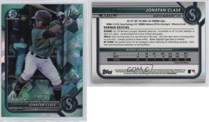 2022 Bowman Sapphire Edition Chrome Prospects Aqua /55 Jonatan Clase #BCP-118