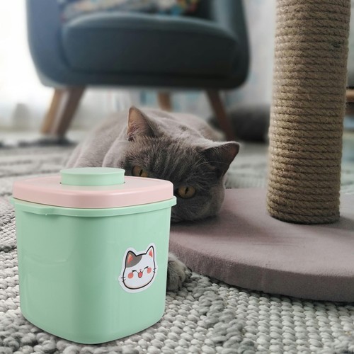  Unterdruck Vorratsdose Katze Kekse Behälter Futter Luftdicht Fass - Bild 8 von 17