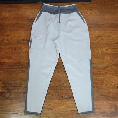 Free People Movement Women Pants Medium High Rise Round The Block Jogger M White